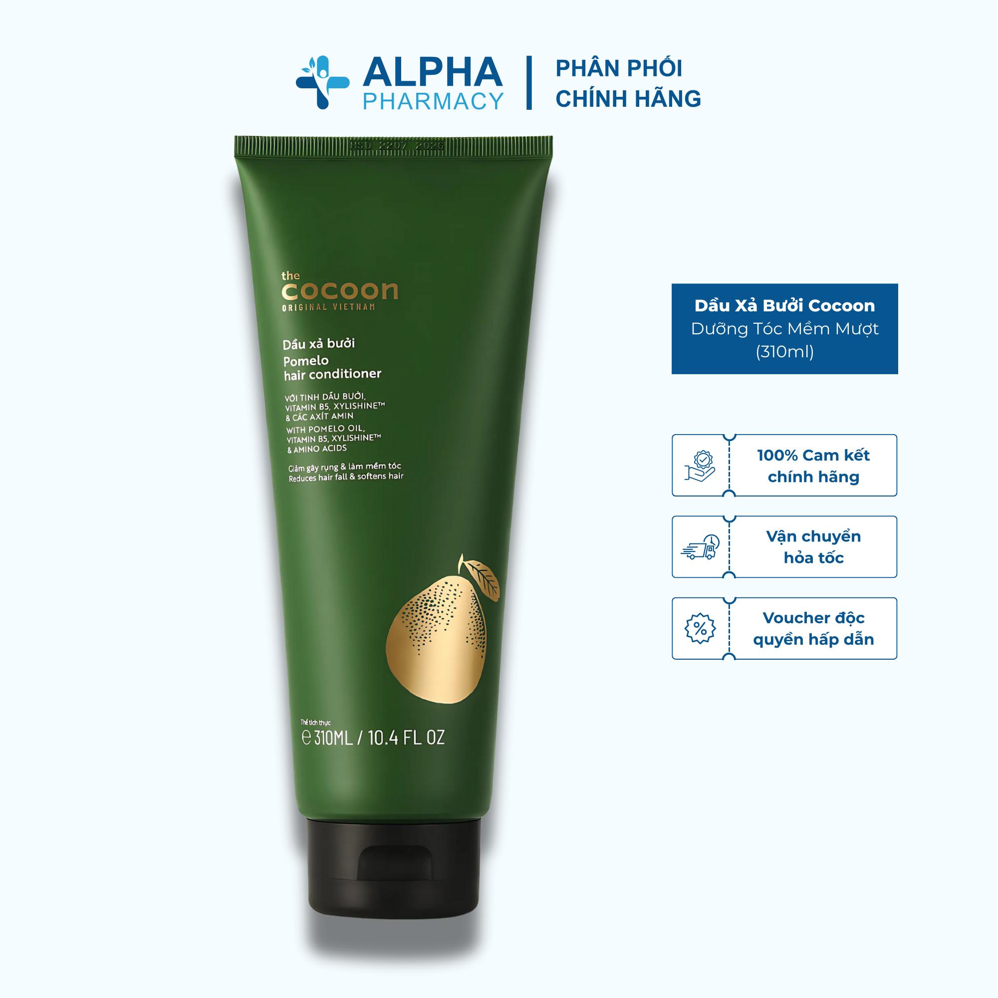 Dầu Xả Bưởi Cocoon Dưỡng Tóc Mềm Mượt & Cung Cấp Độ Ẩm – 310ml