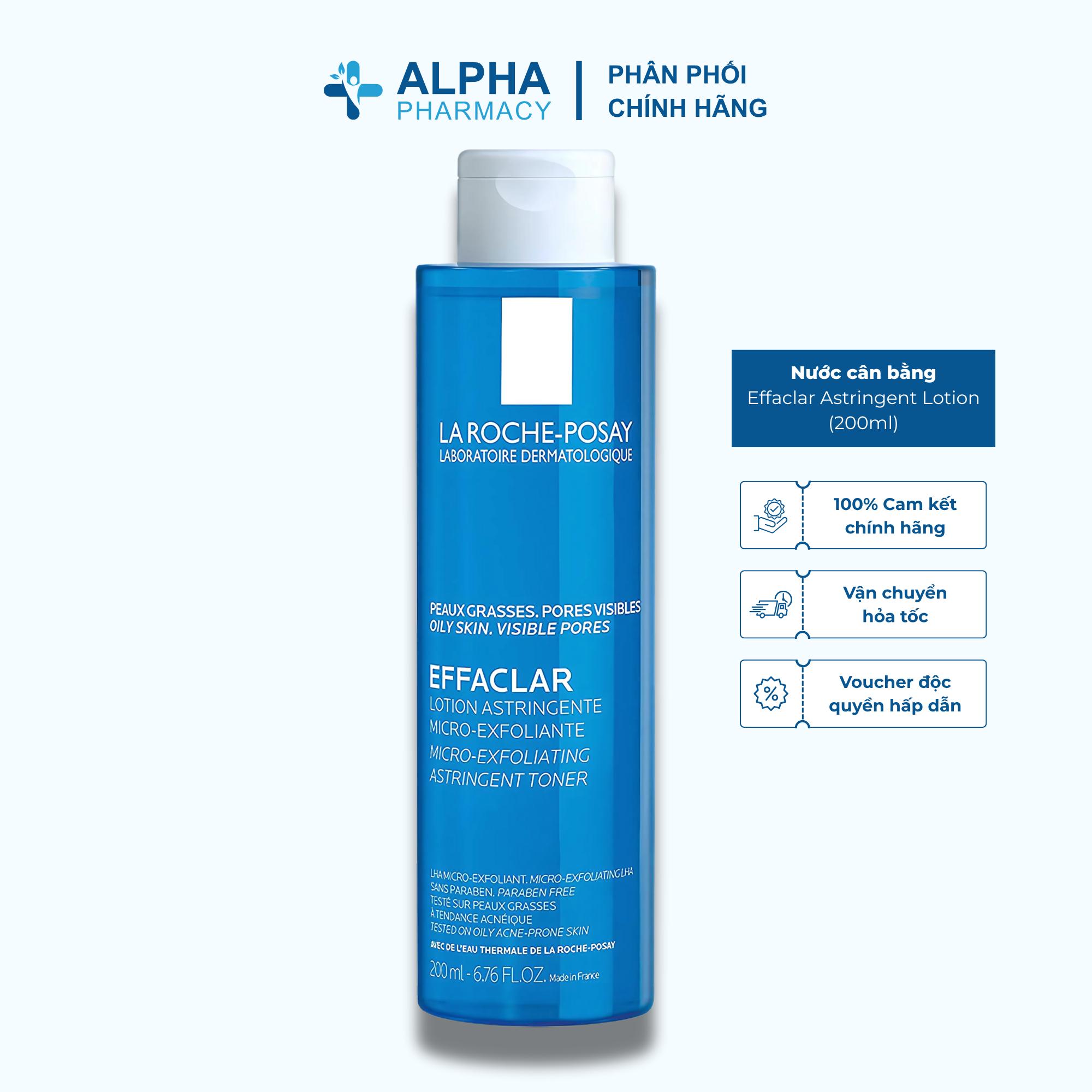 Nước Cân Bằng La Roche-Posay Effaclar Astringent Lotion Giàu Khoáng Cho Da Dầu Mụn – 200ml