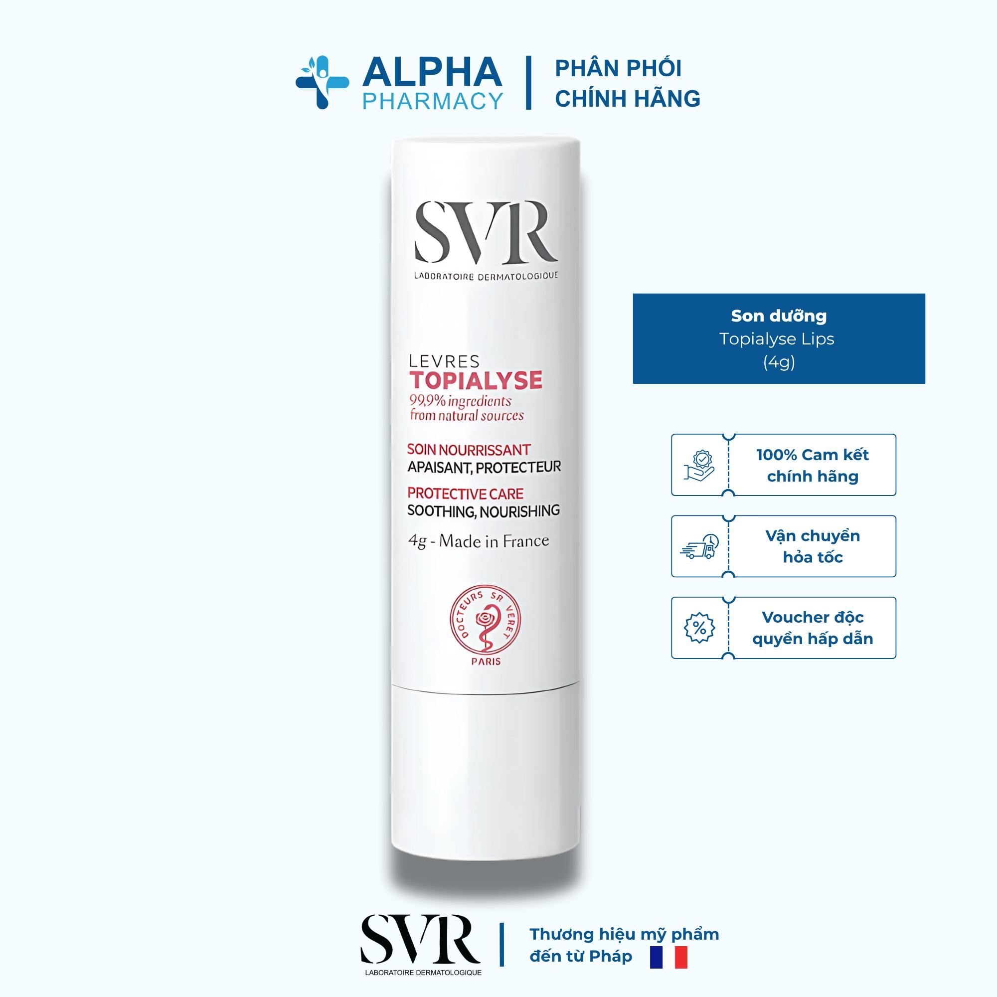 Son Dưỡng SVR Topialyse Lips Bảo Vệ & Làm Mềm Môi – 4g