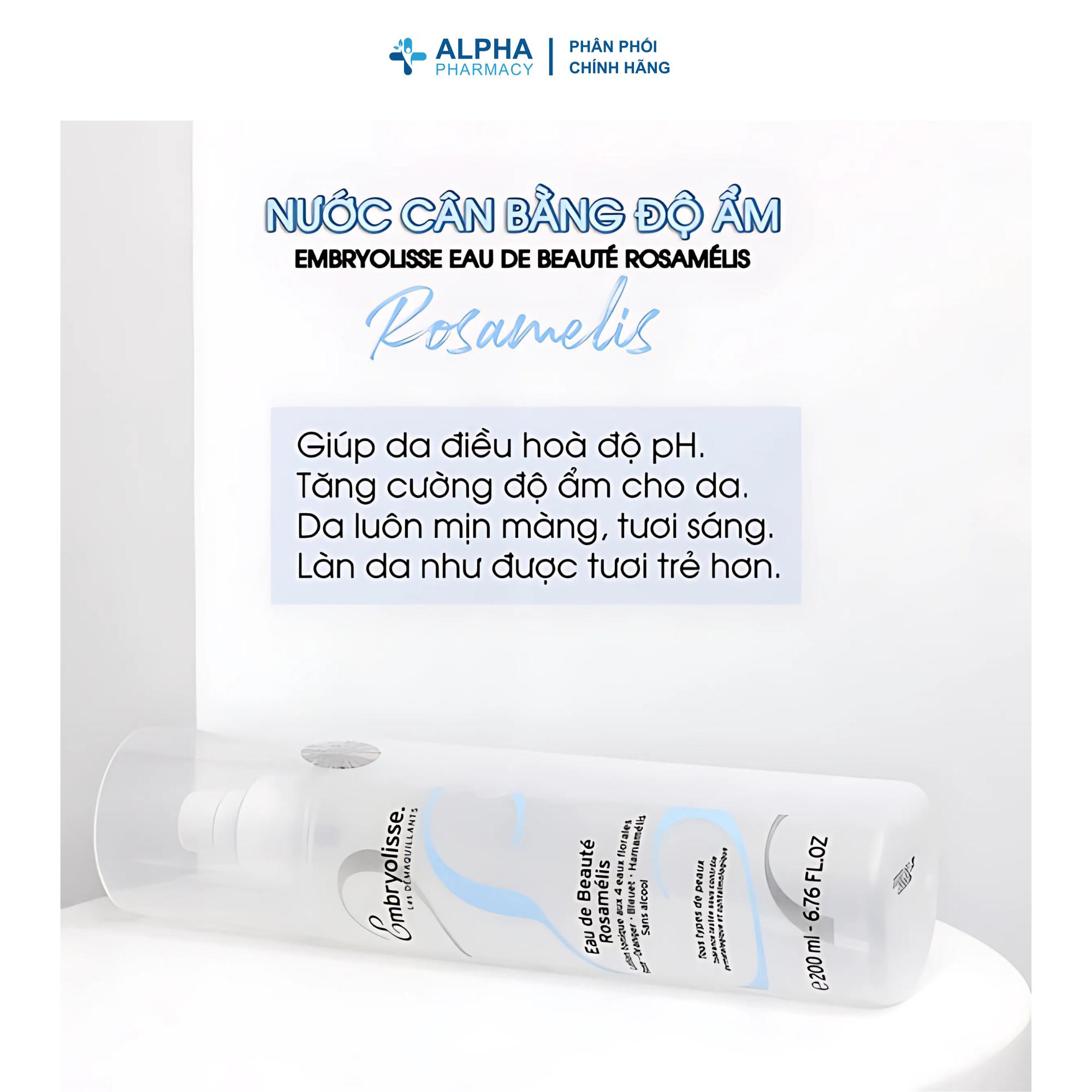 Nước Cân Bằng Độ Ẩm Embryolisse Eau de Beauté Rosamélis - 200ml - Image 2