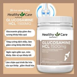 Alternative view of Viên Uống Glucosamine HCl 1500mg Healthy Care Hỗ Trợ Tăng Tiết Dịch Khớp & Giảm Nguy Cơ Thoái Hóa Khớp - Lọ 400 Viên
