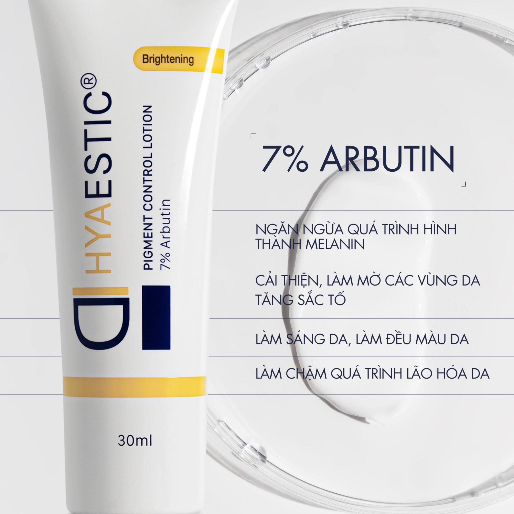 Kem Dưỡng Sáng Da Ngừa Thâm Nám Hyaestic Pigment Control Lotion 7% Arbutin - 30ml - Image 2