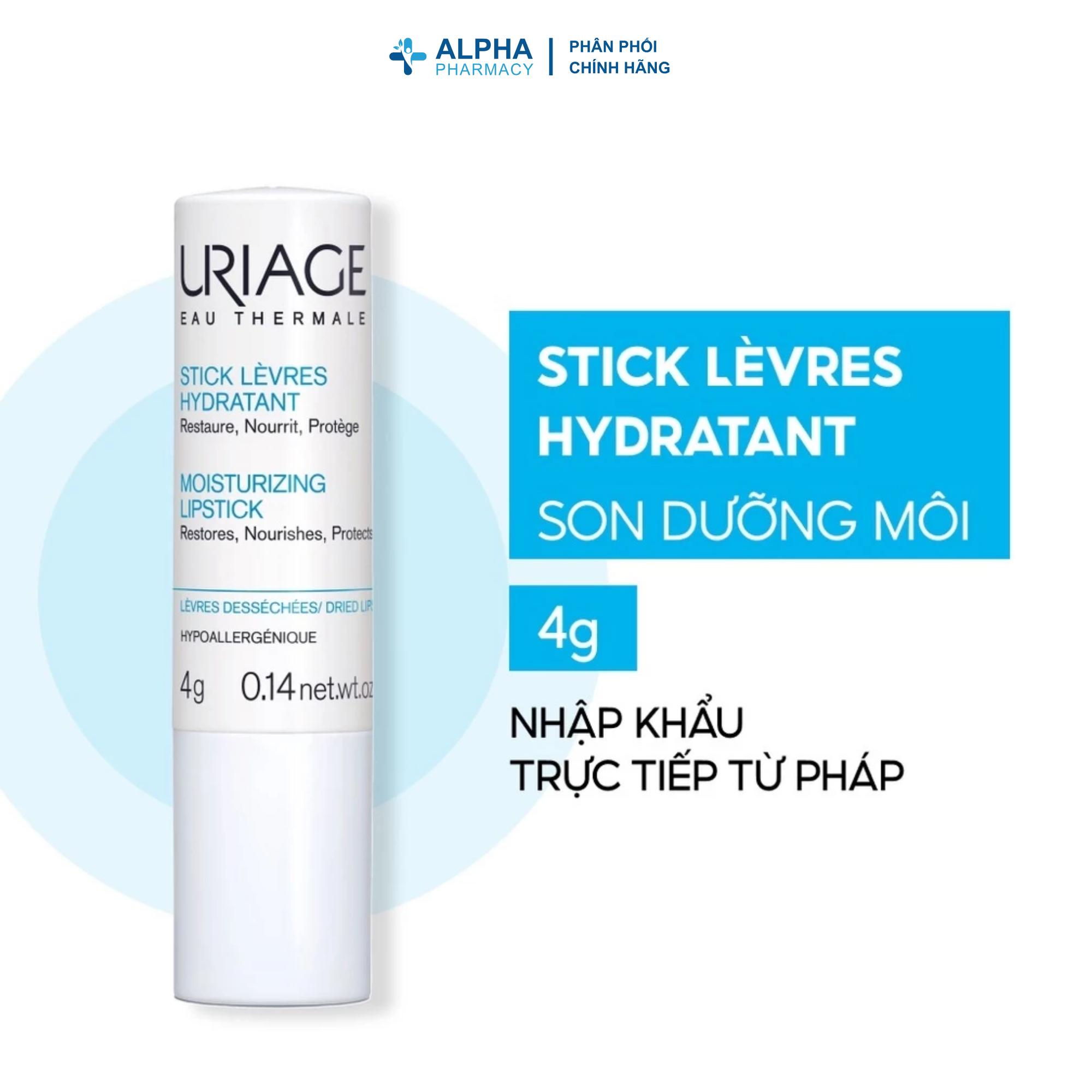 Son Dưỡng Môi Uriage Stick Lèvres Hydratant Dưỡng Môi Khô & Nứt Nẻ – 4g - Image 4