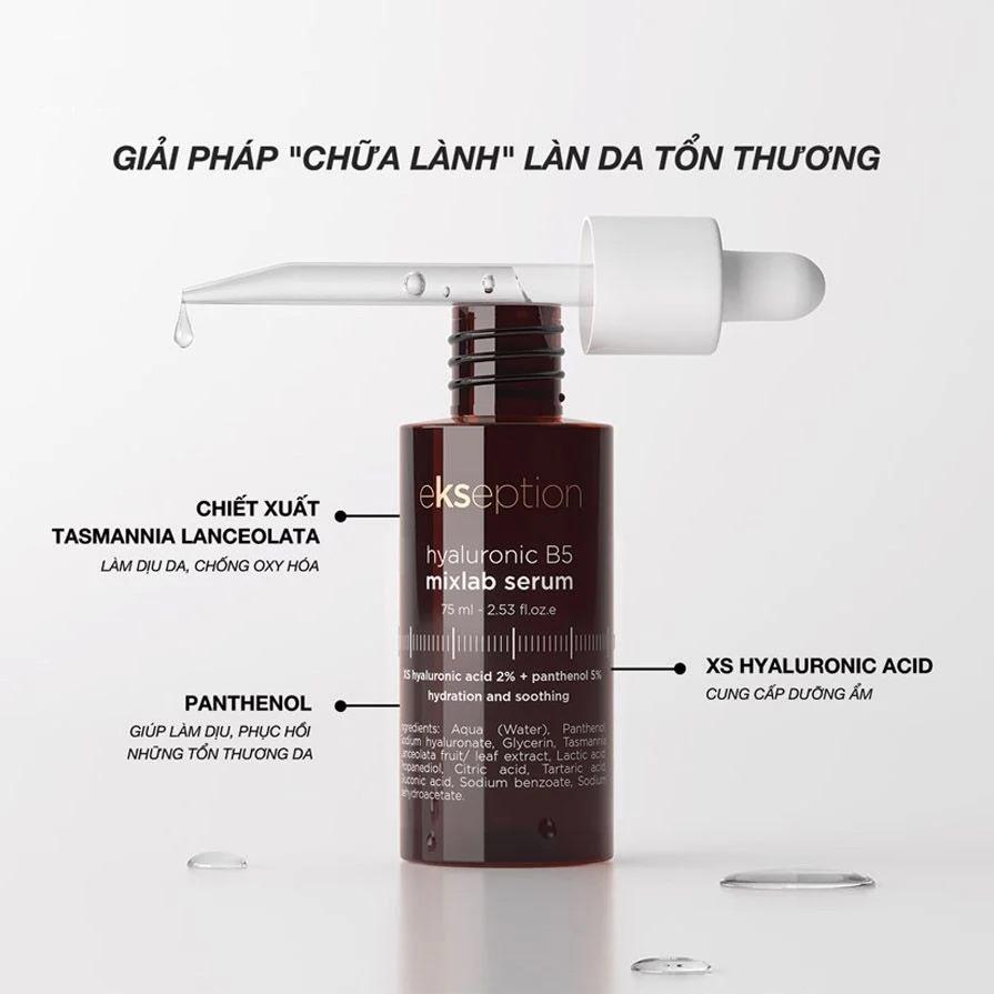 Tinh Chất Dưỡng Ẩm Và Làm Dịu Da Ekseption Hyaluronic B5 Mixlab - 75ml - Image 5