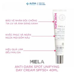Alternative view of Kem Chống Nắng Ban Ngày Topicrem MELA Unifying Day Cream SPF50+ Cho Da Tăng Sắc Tố - 40ml