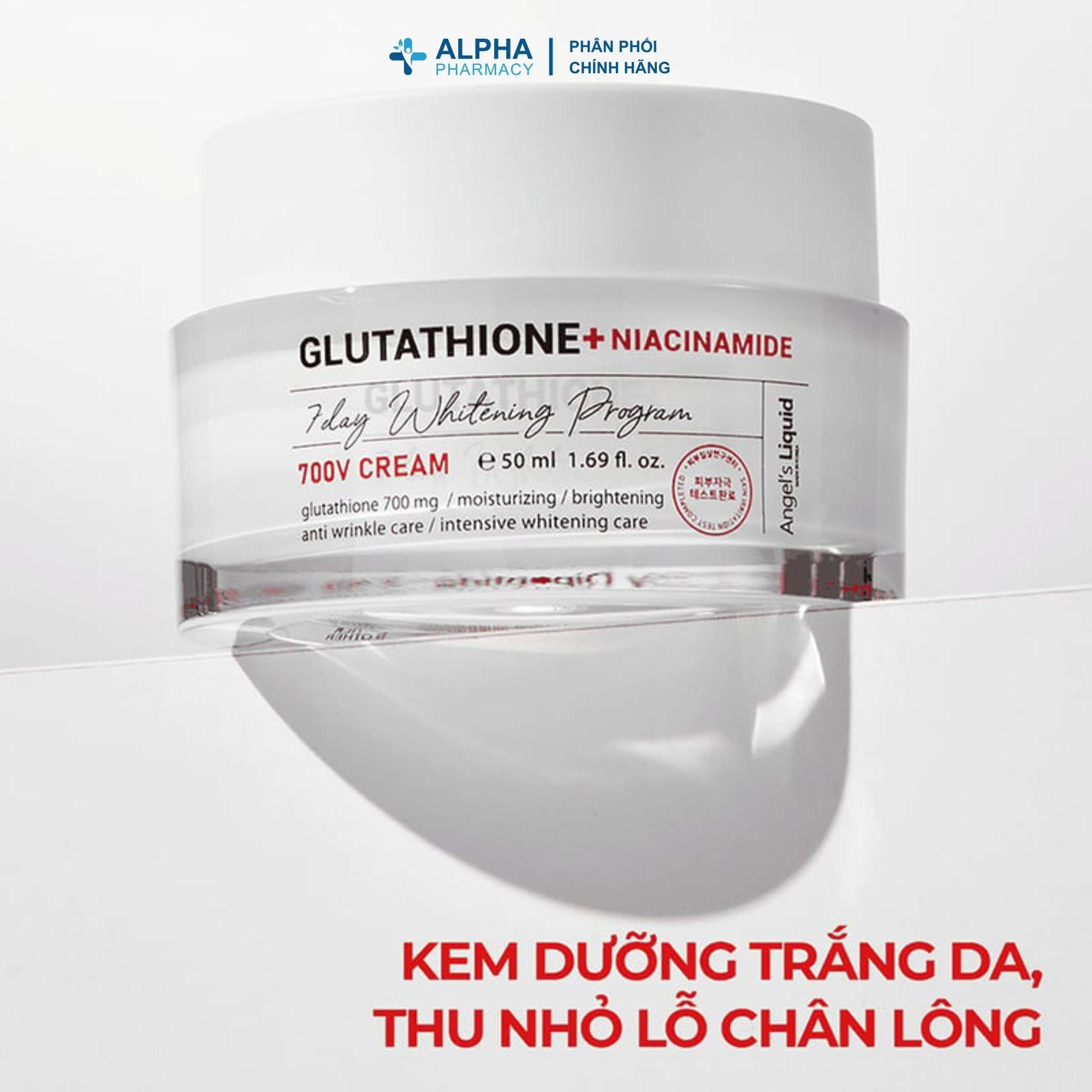 Kem Dưỡng Trắng Angel's Liquid Glutathione+ Niacinamide Cica Cream - 50ml - Image 3