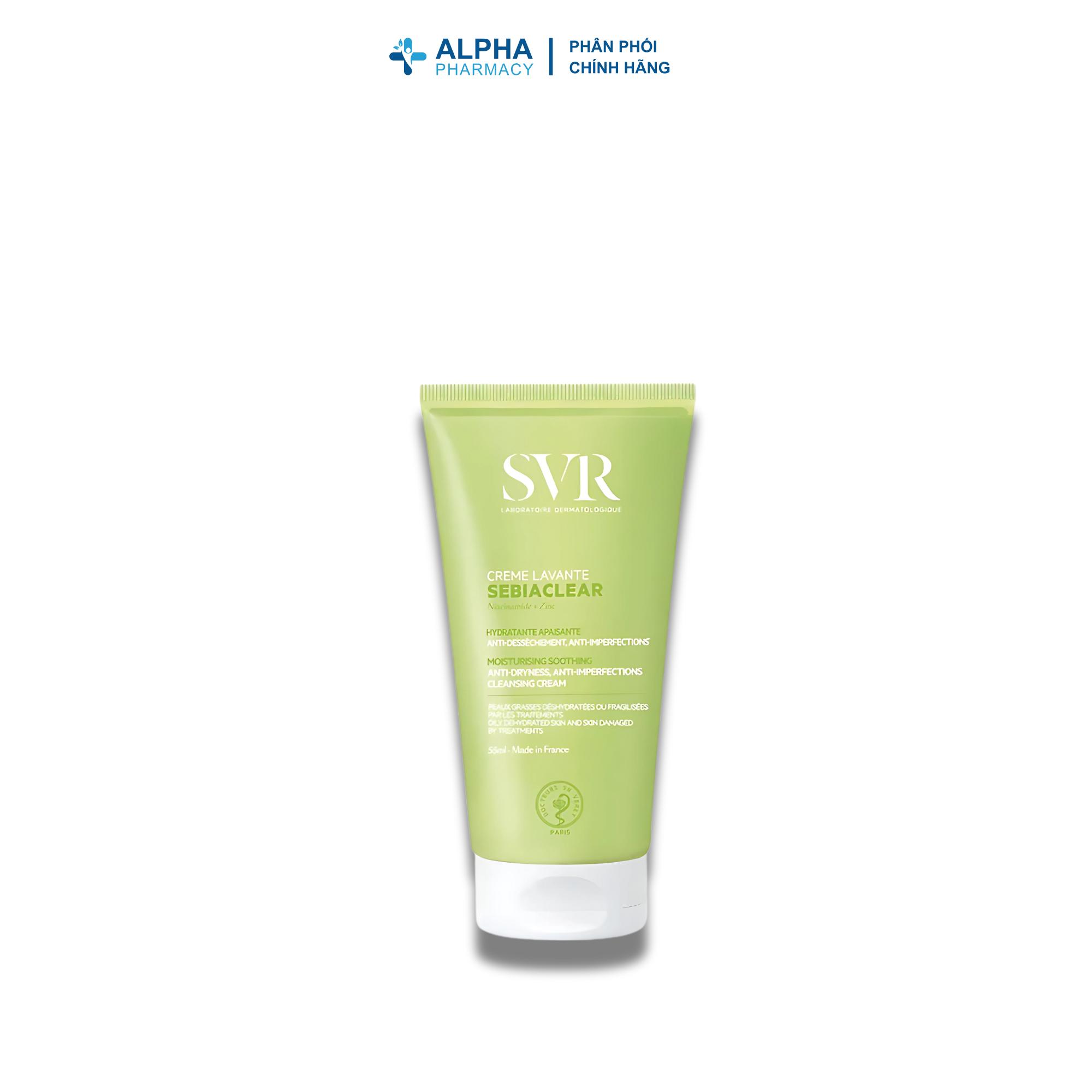 Sữa Rửa Mặt SVR Sebiaclear Creme Lavante Làm Sạch & Dưỡng Ẩm Cho Da Mụn Khô – 55ml/200ml - Image 5