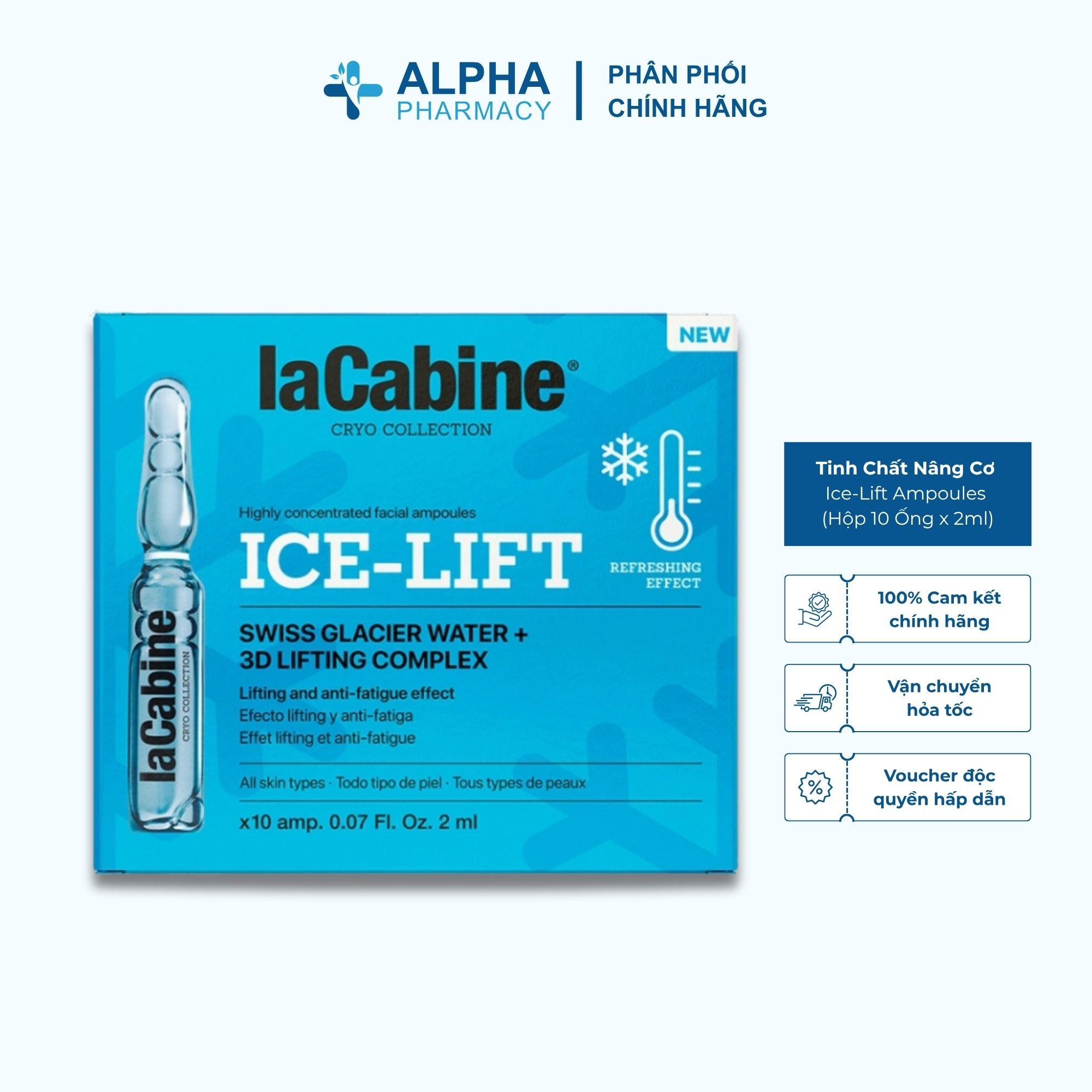 Tinh Chất LaCabine Ice-Lift Ampoules Nâng Cơ, Căng Mịn Da – Hộp 10 Ống x 2ml