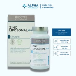 Viên Uống Zn Zinc Liposomal Biocyte Kẽm Bao Vi Nang Giảm Nhờn Mụn & Hỗ Trợ Đẹp Da - Lọ 60 Viên