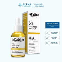 Tinh Chất LaCabine 5% Ceramides Solution Tăng Cường Hàng Rào Bảo Vệ Da, Dưỡng Ẩm Sâu – 30ml