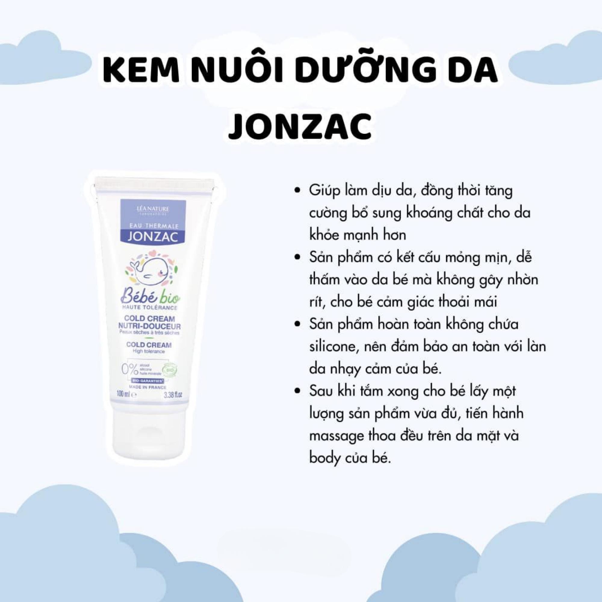 Kem Dưỡng Ẩm Jonzac Hữu Cơ Dành Cho Bé Từ Sơ Sinh 100ml - Image 3