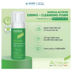 Alternative view of Sữa Rửa Mặt Tạo Bọt Noreva Actipur Dermo-Cleansing Foam Cho Da Nhờn Mụn Nhạy Cảm – 150ml