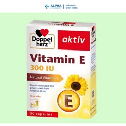 Alternative view of Viên Uống Doppelherz Vitamin E Chống Oxy Hóa, Bảo Vệ Sức Khỏe Tim Mạch – Hộp 30 Viên