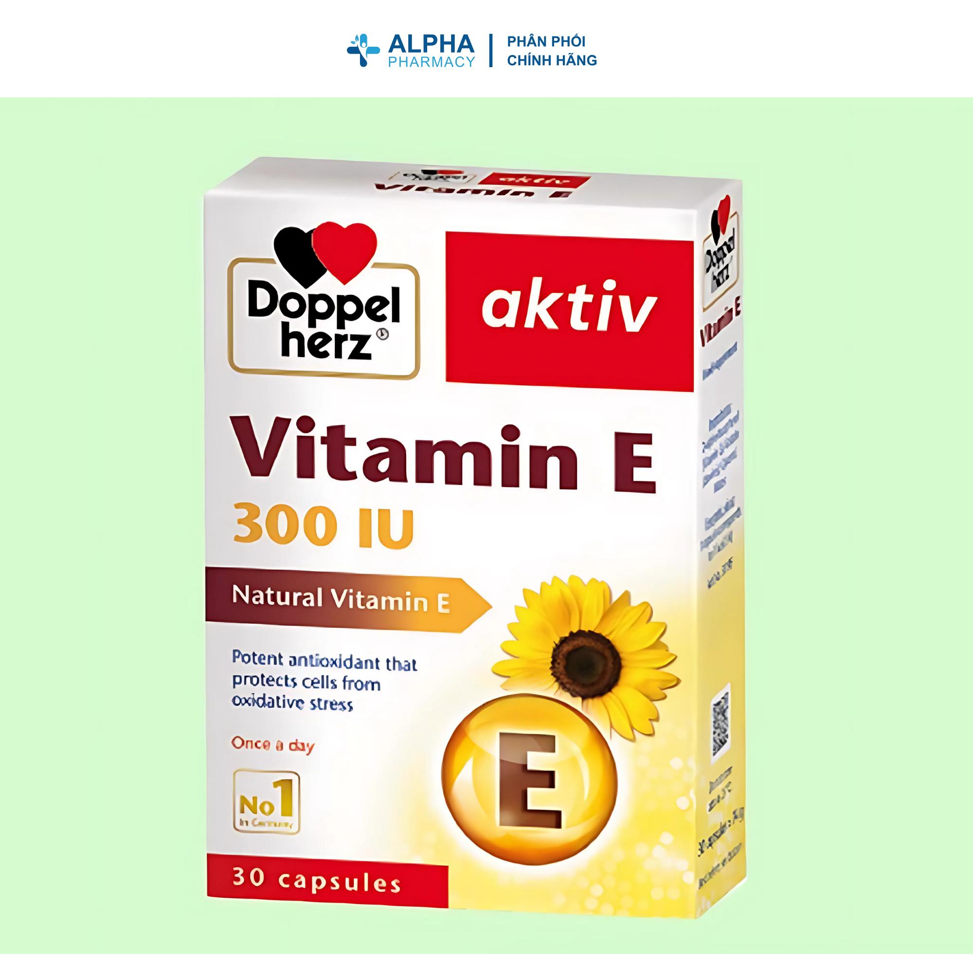 Viên Uống Doppelherz Vitamin E Chống Oxy Hóa, Bảo Vệ Sức Khỏe Tim Mạch – Hộp 30 Viên - Image 2
