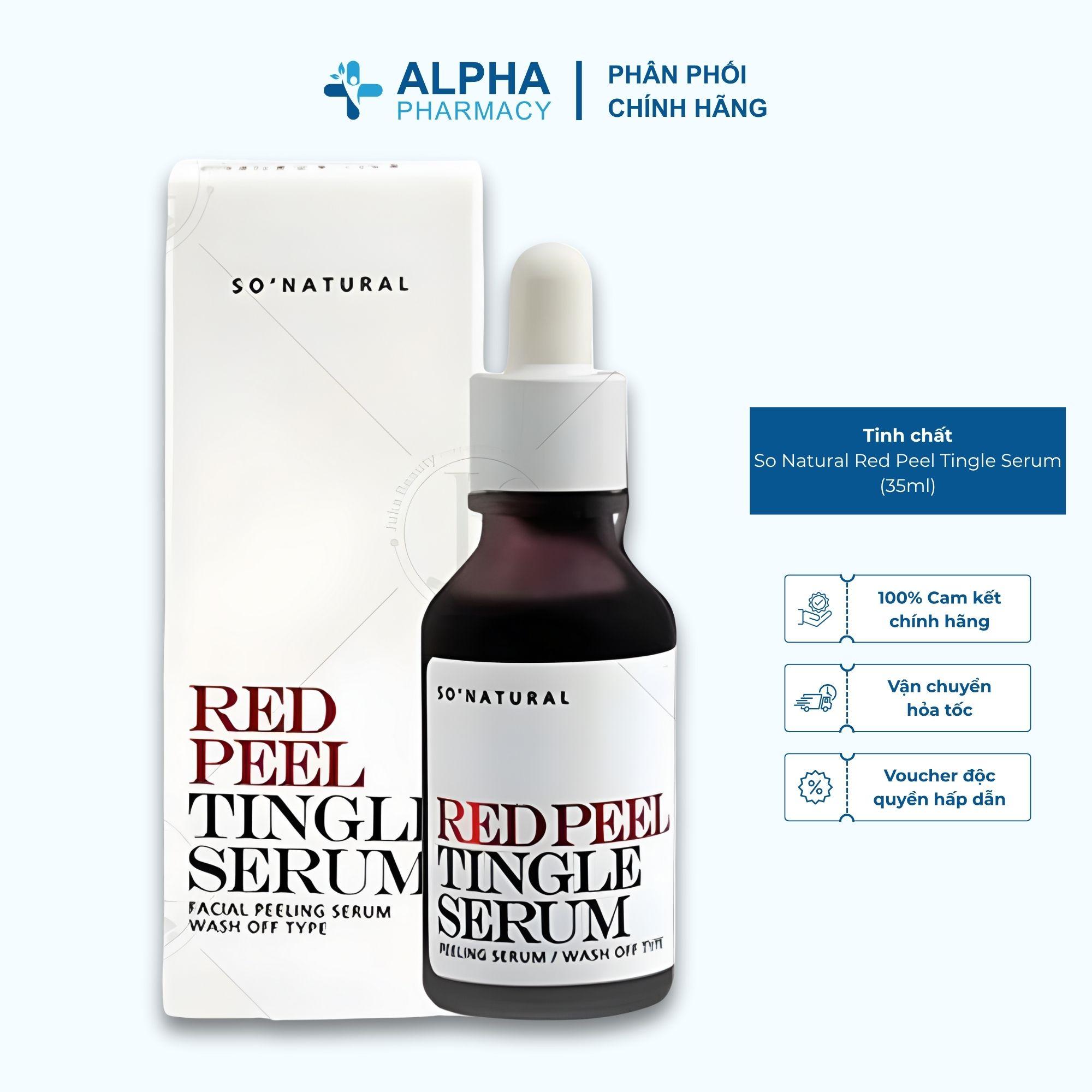 Tinh Chất Serum Peel Da Tái Tạo Da Sinh Học So Natural Red Peel Tingle Serum - 35ml