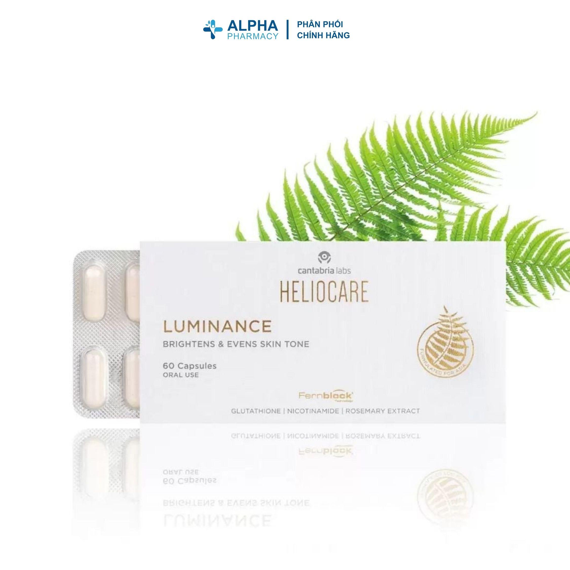 Viên Uống Heliocare Luminance Brightening & Even Skin Tone Làm Sáng Da, Cân Bằng Sắc Tố – Hộp 60 Viên - Image 3