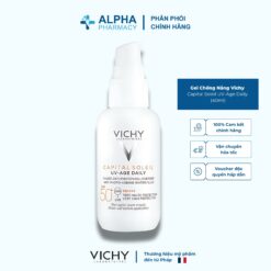 Gel Chống Nắng Vichy Capital Soleil UV-Age Daily Giảm Thâm Nám & Nếp Nhăn Do Tia UVA/UVB – 40ml