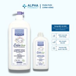 Dung Dịch Vệ Sinh Chống Hăm Tã Hữu Cơ Jonzac Giữ Ẩm, Làm Mềm & Nuôi Dưỡng Da Bé 500ml/1L