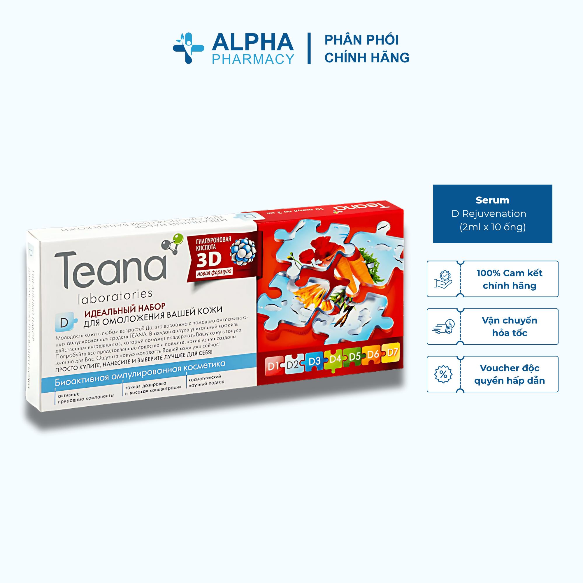 Serum Teana Super Peptides Circular Facelift Tăng Cường Căng Da & Nâng Cơ - 20ml (2ml x 10 ống)