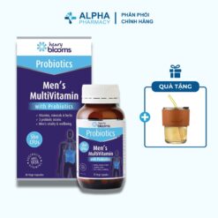 Viên Uống Henry Blooms Men’s Probiotic Multivitamin Bổ Sung Vitamin & Khoáng Chất Hỗ Trợ Sức Khỏe – Hộp 30 Viên