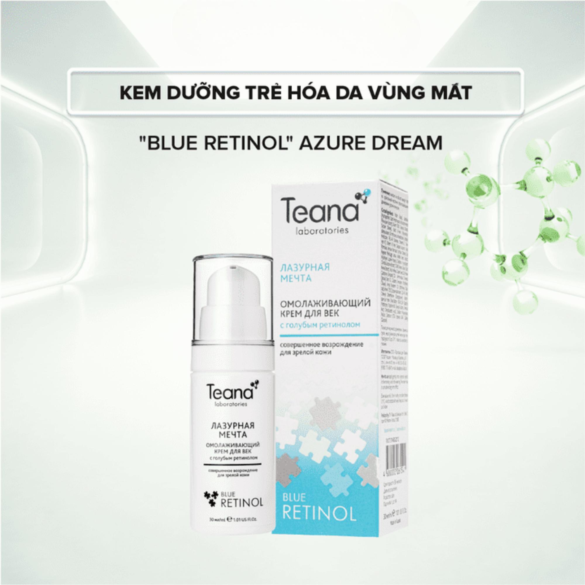 Kem Dưỡng Mắt Teana Rejuvenating Eye Cream Azure Dream Với Blue Retinol Giảm Nhăn, Căng Mịn - 30ml - Image 2