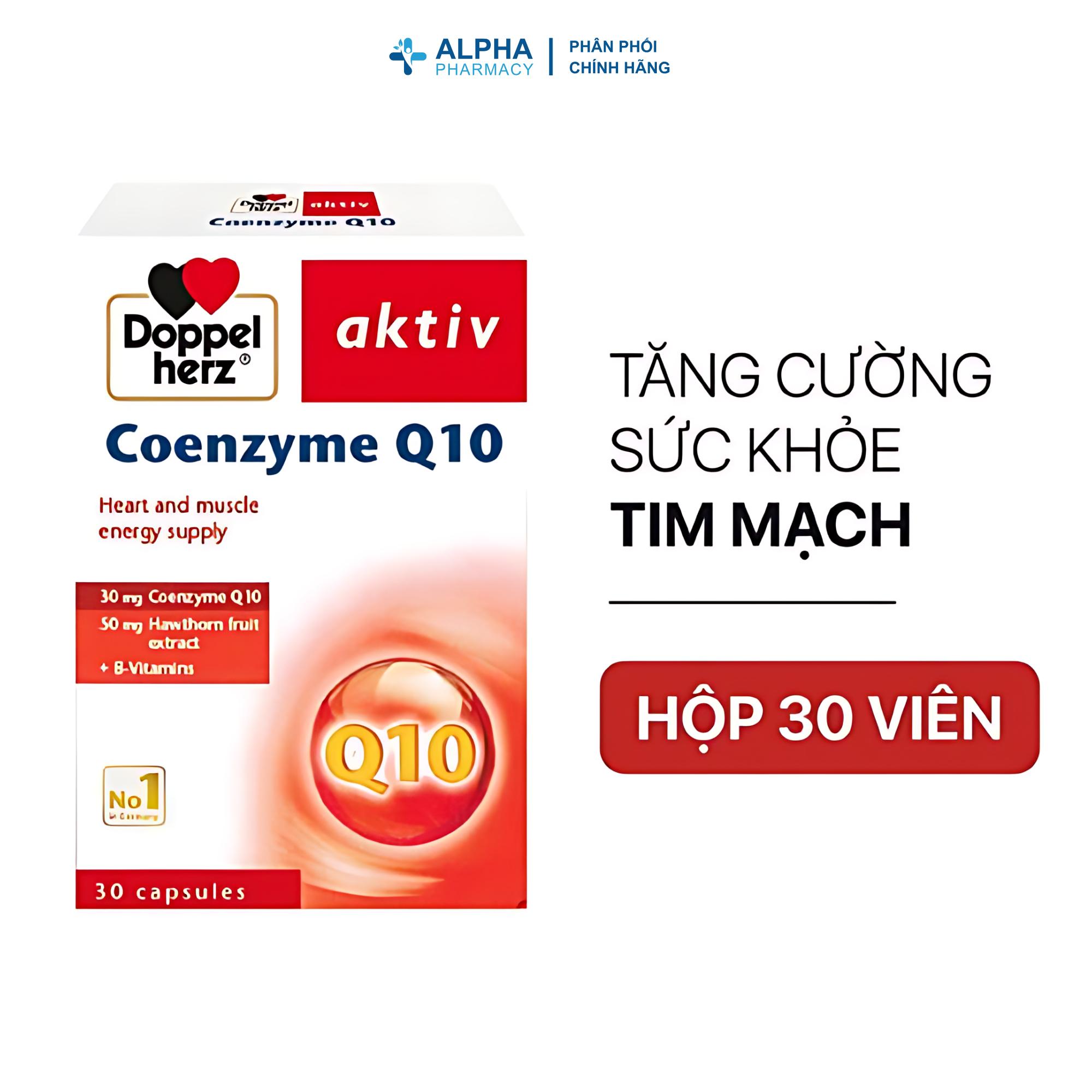 Viên Uống Doppelherz Coenzyme Q10 Hỗ Trợ Trẻ Hóa Cơ Thể Và Tốt Cho Tim Mạch – Hộp 30 Viên - Image 3