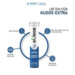 Alternative view of Viên sủi Kudos Extra High Dose Vitamins & Minerals bổ sung năng lượng cơ thể (Tuýp 20 viên)
