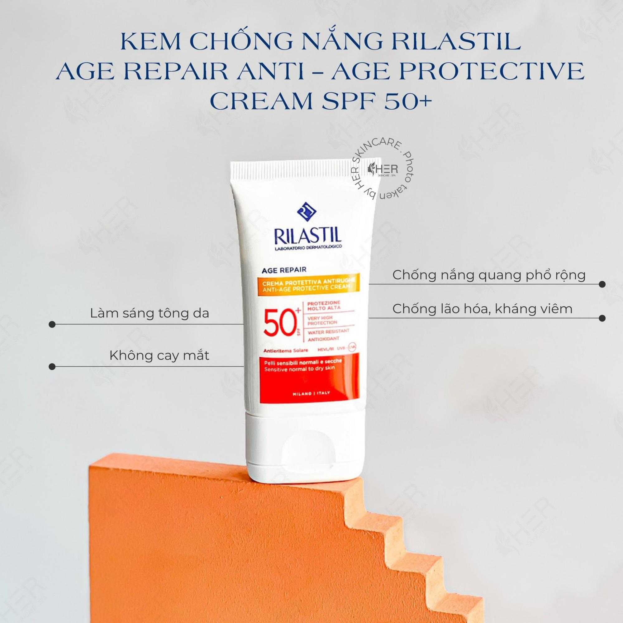 Kem Chống Nắng Ngăn Ngừa Lão Hóa Rilastil Age Repair Santiage Protective Cream SPF 50+ - 40ml - Image 2