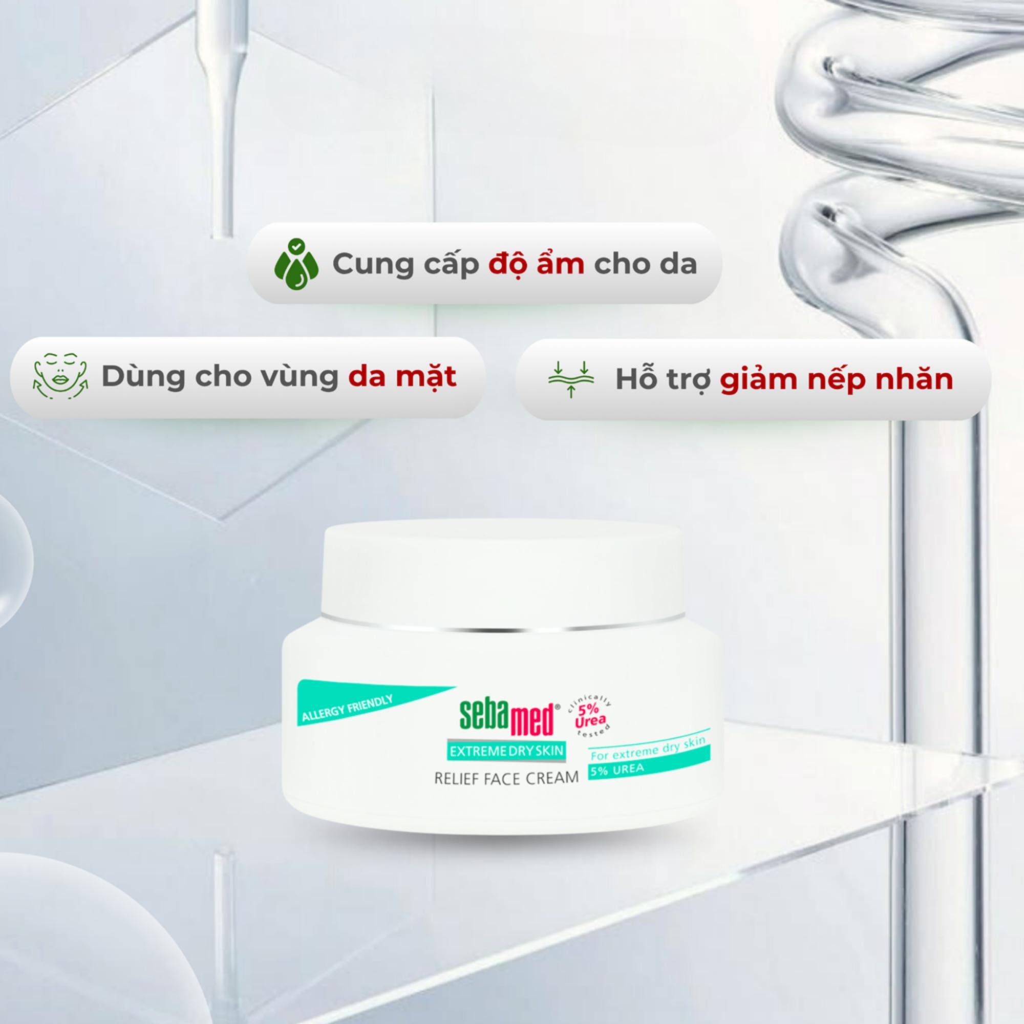 Kem Dưỡng Ẩm Sebamed 5% Urea Cho Da Khô, Chàm, Vảy Nến – 50ml - Image 2