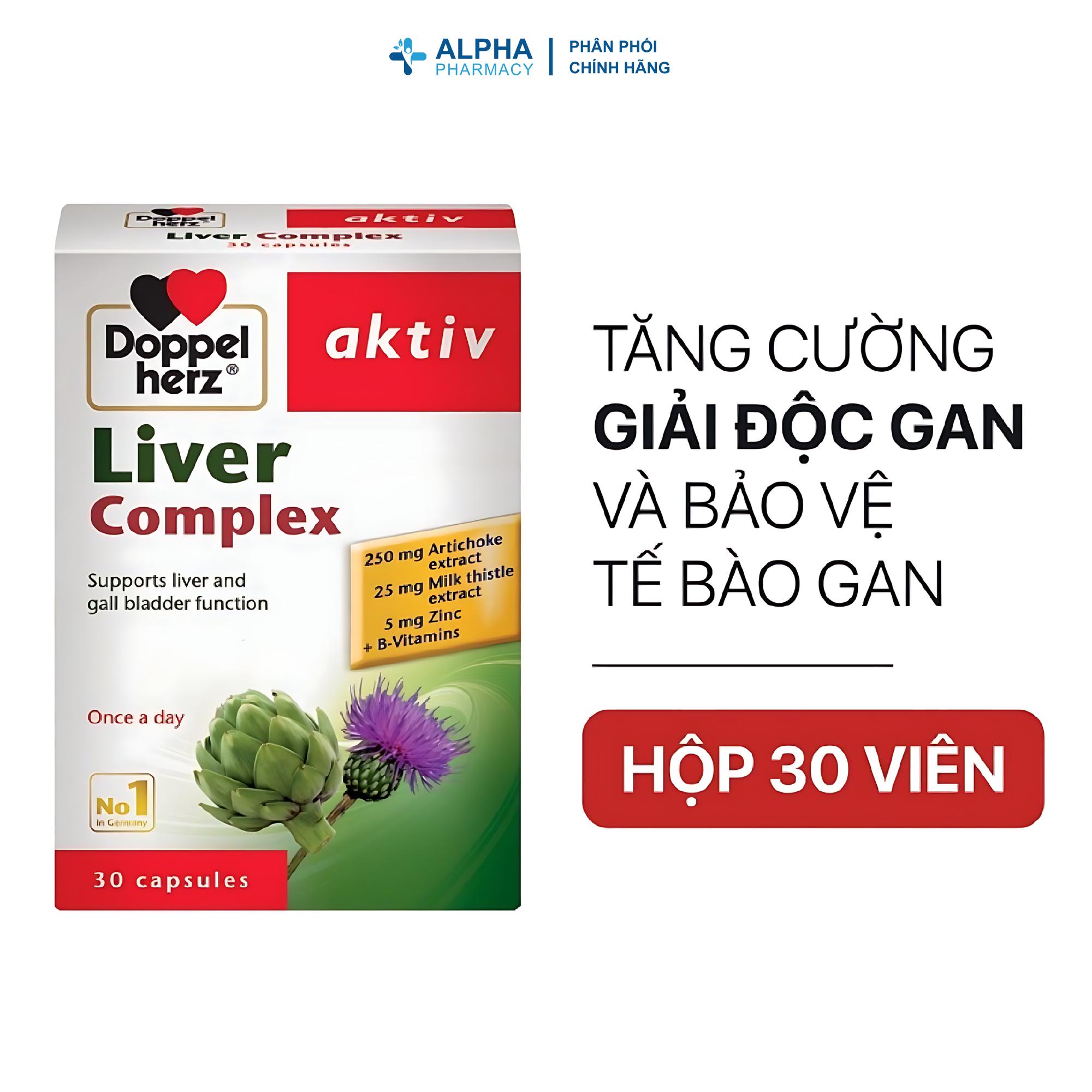 Viên Uống Doppelherz Liver Complex Bảo Vệ Và Tăng Cường Chức Năng Gan – Hộp 30 Viên - Image 3