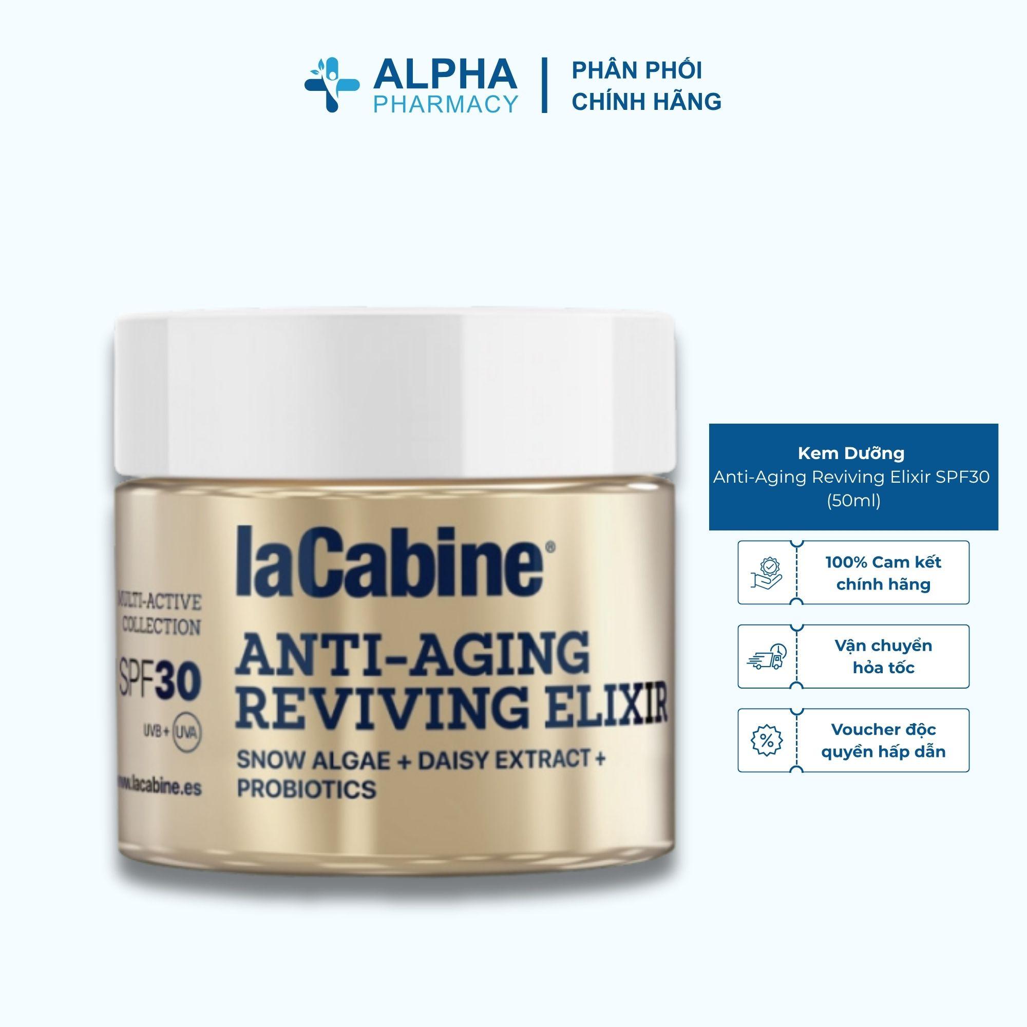 Kem Dưỡng LaCabine Anti-Aging Reviving Elixir SPF30 Mờ Nếp Nhăn, Sáng Da – 50ml