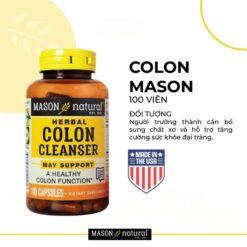 Alternative view of Viên Uống Bổ Sung Mason Colon Herbal Cleanser Hỗ Trợ Thải Độc, Thanh Lọc Cơ Thể