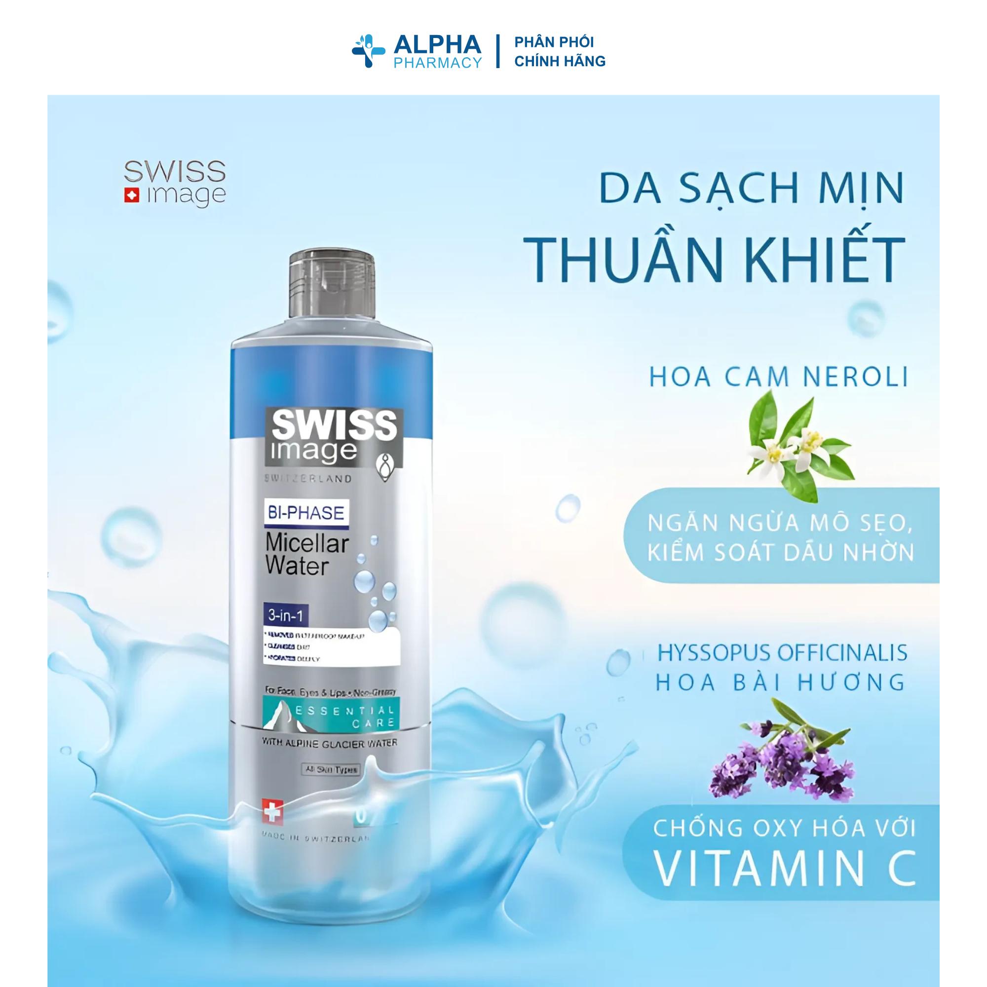 Nước Tẩy Trang Swiss Image Bi-Phase Micellar Water 3 In 1 Cho Mọi Loại Da – 400ml - Image 3