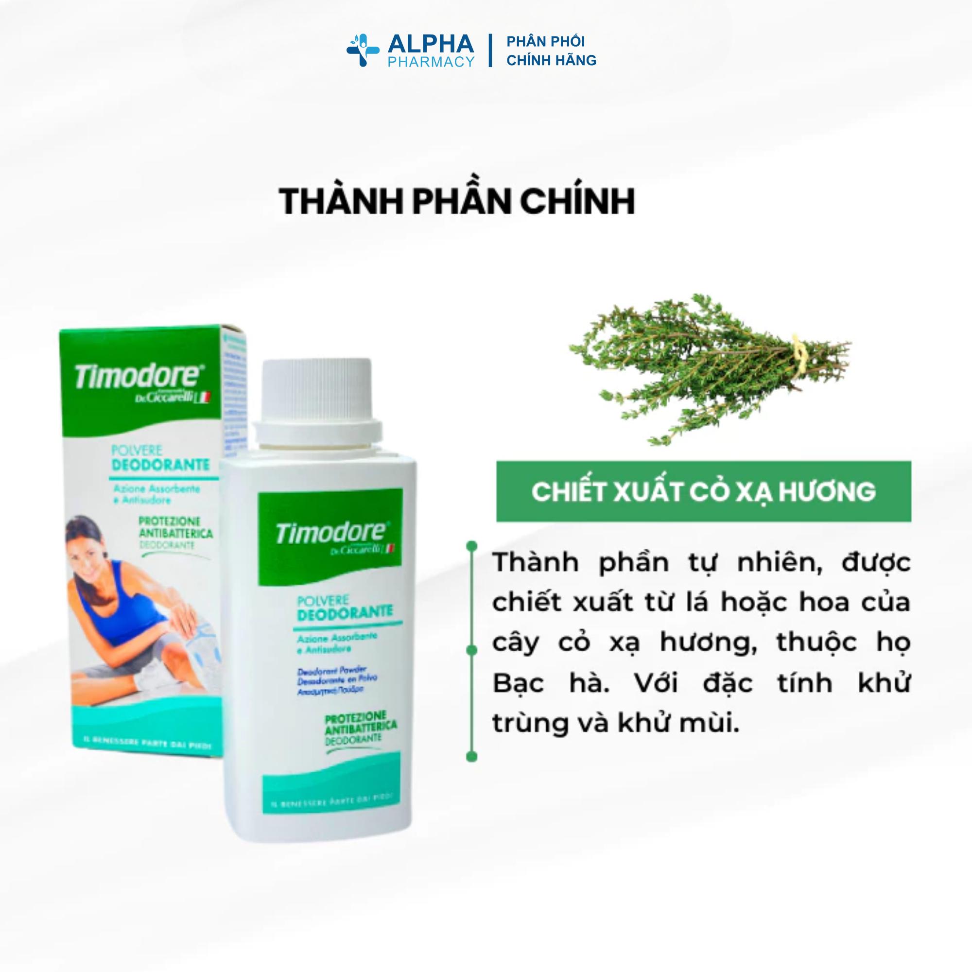 Phấn Khử Mùi Timodore Deodorant Powder Cho Chân Và Giày – 75g - Image 2