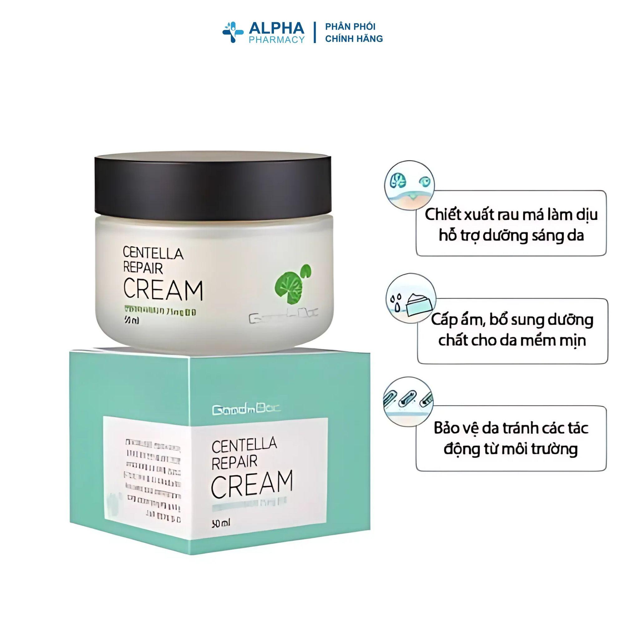 Kem Dưỡng Ẩm GoodnDoc Centella Rau Má Phục Hồi Da, Làm Dịu Da – 50ml - Image 3