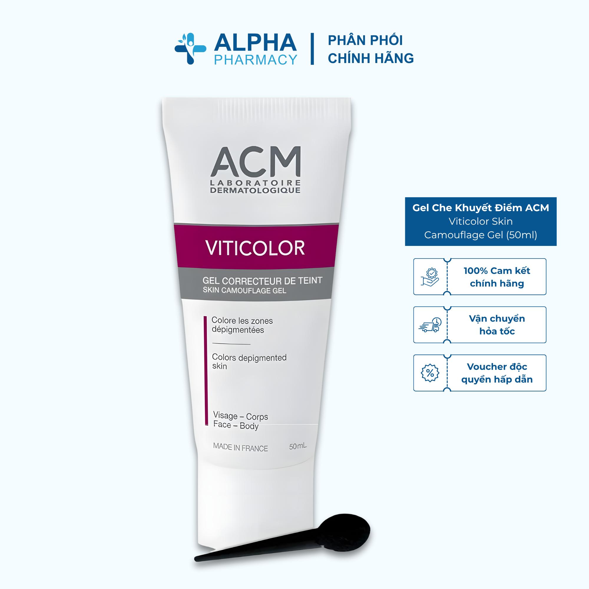 Gel Che Khuyết Điểm Cho Da Bị Chàm Và Bạch Biến ACM Viticolor Skin Camouflage Gel - 50ml