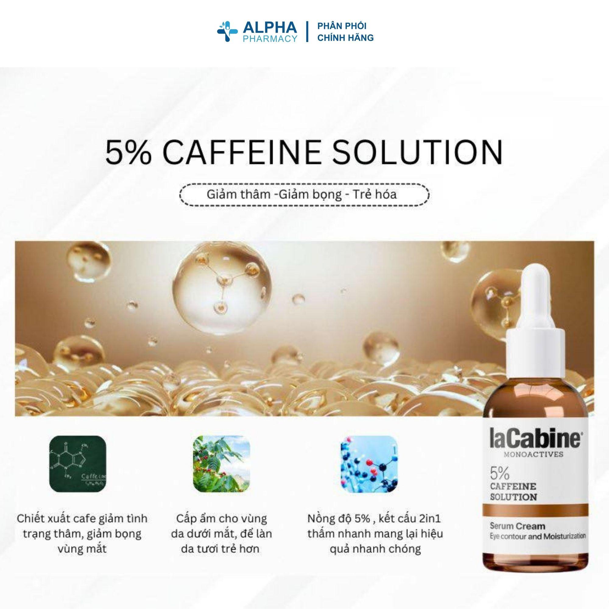 Tinh Chất LaCabine 5% Caffeine Solution Giảm Bọng Mắt, Mờ Quầng Thâm – 30ml - Image 3