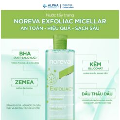 Alternative view of Nước Tẩy Trang Noreva Exfoliac Micellar Cho Da Dầu Mụn – 400ml