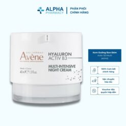 Kem Dưỡng Ban Đêm Avene Hyaluron Activ B3 Multi-Intensive Night Cream Phục Hồi, Tái Tạo Và Làm Săn Chắc Da – 40ml