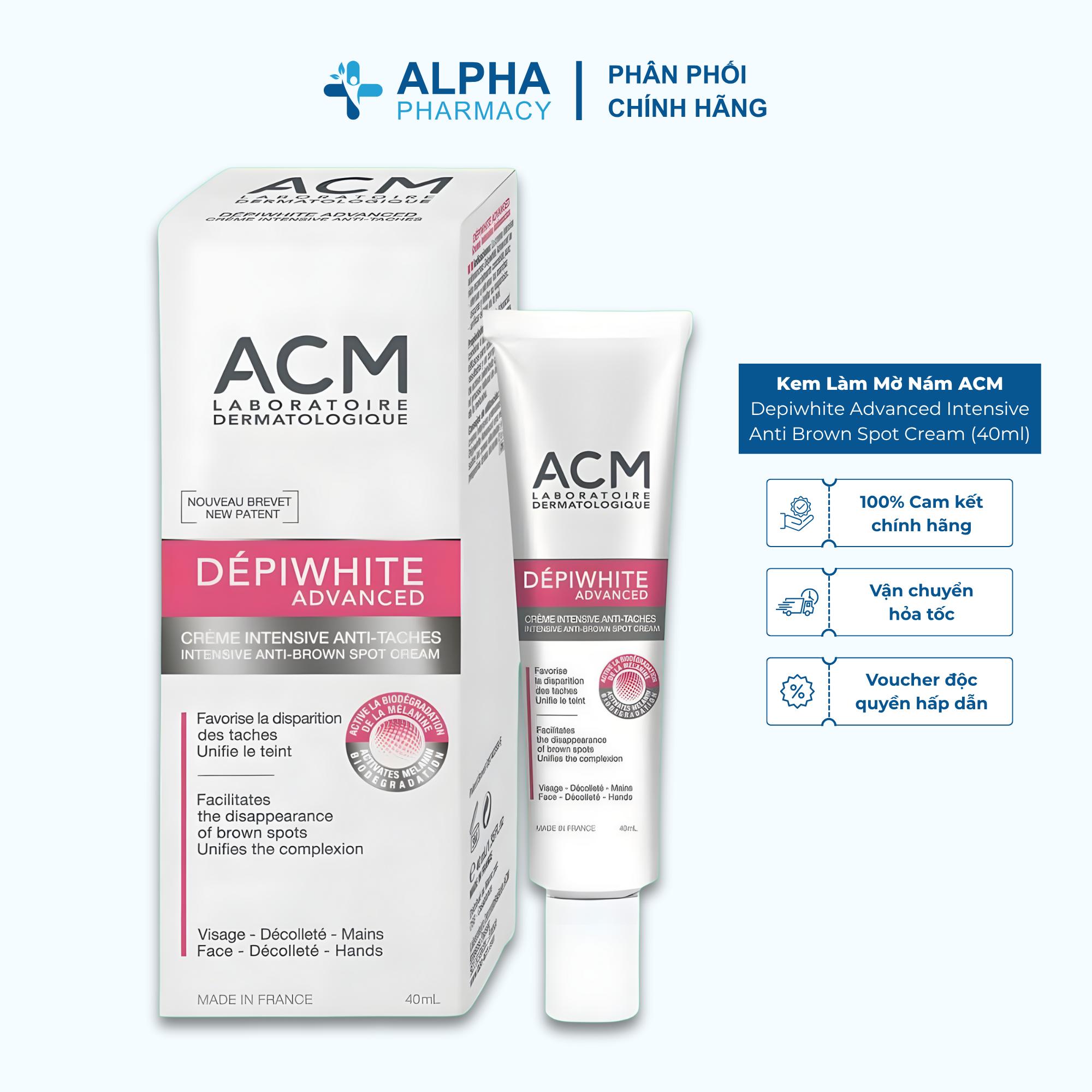 Kem Làm Mờ Nám Sạm Tàn Nhang ACM Depiwhite Advanced Intensive Anti Brown Spot Cream - 40ml