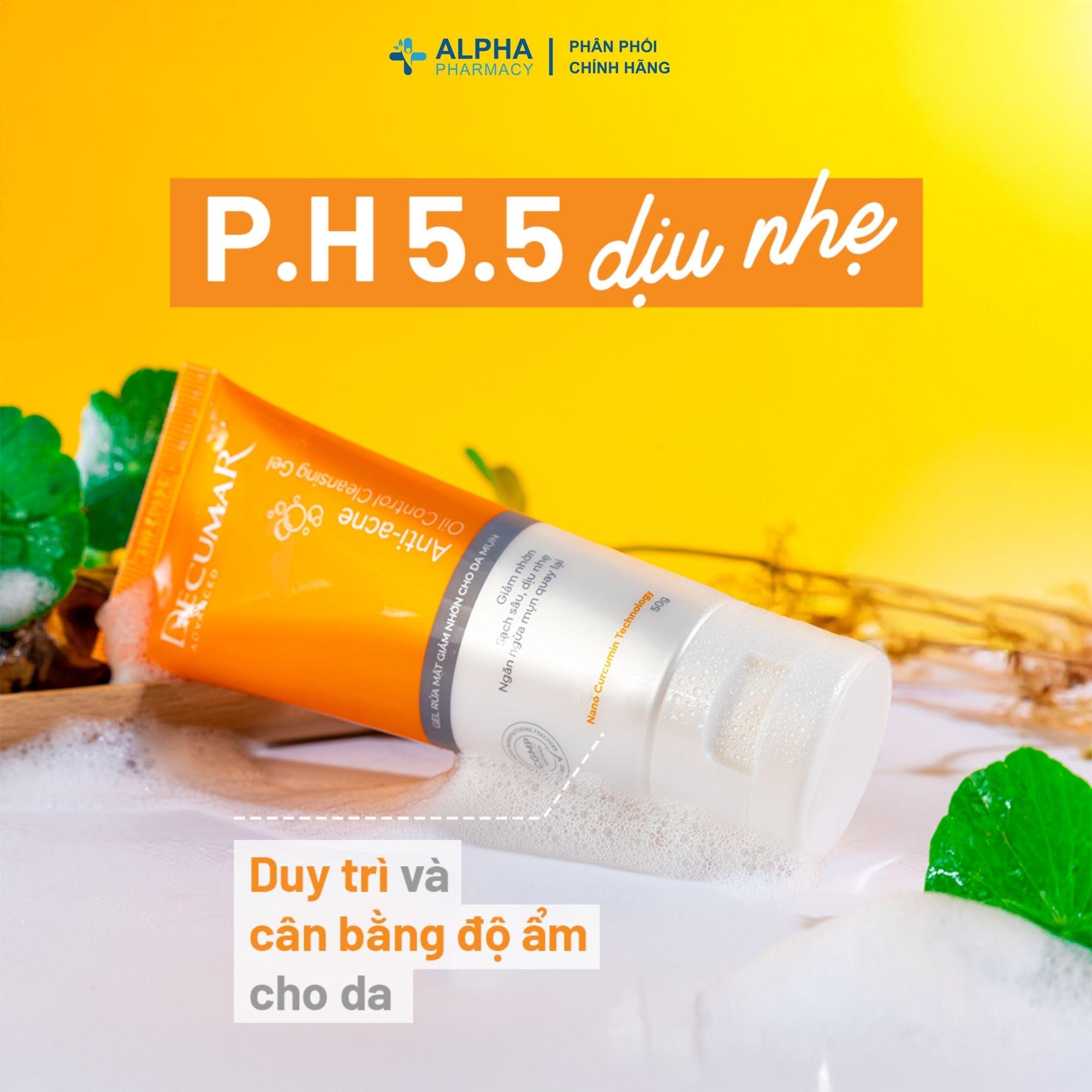 Gel Rửa Mặt Decumar Advanced Cleansing Cho Da Mụn, Giảm Bã Nhờn – 50g - Image 3