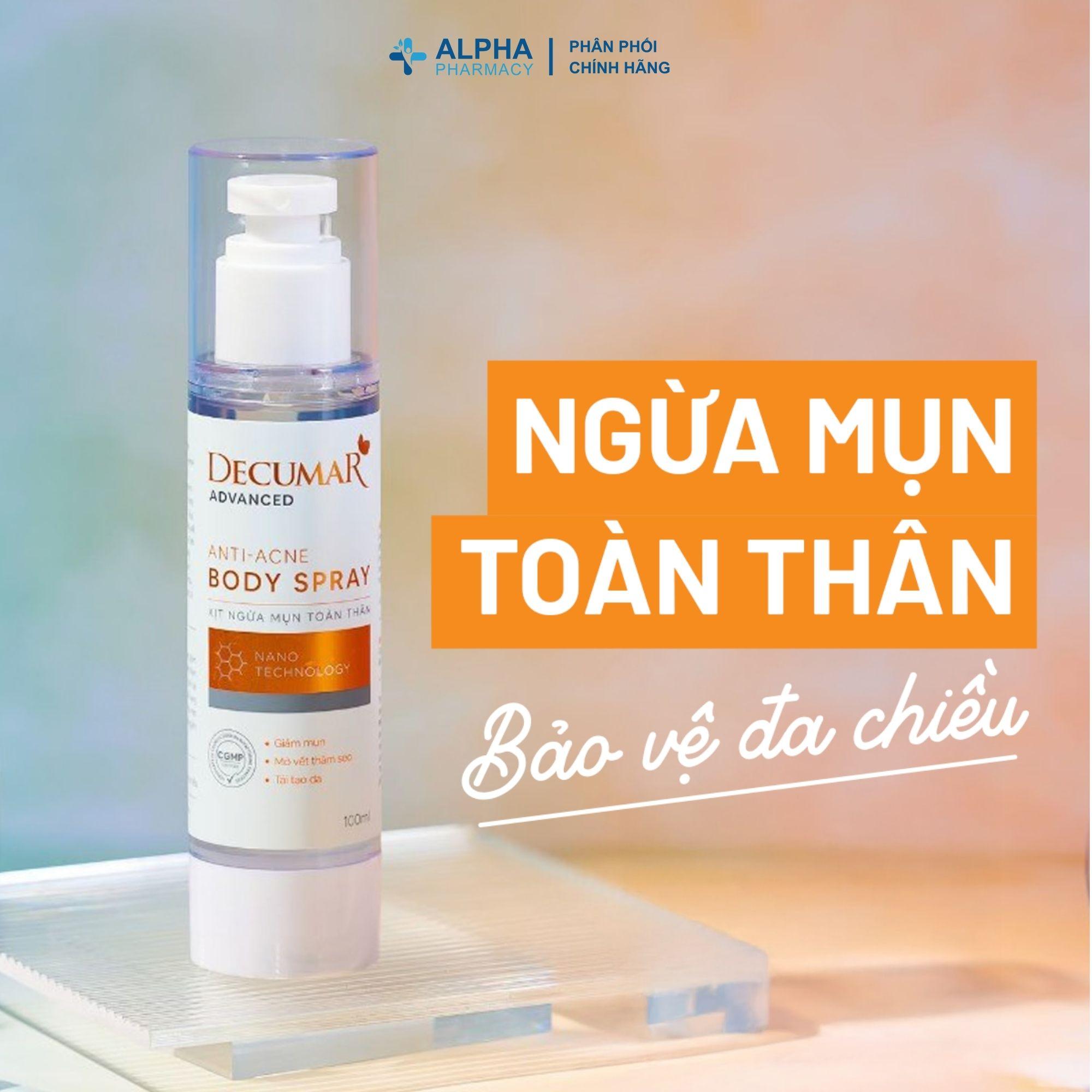 Xịt Mụn Toàn Thân Decumar Advanced Giảm Mụn Lưng, Ngực – 100ml - Image 2