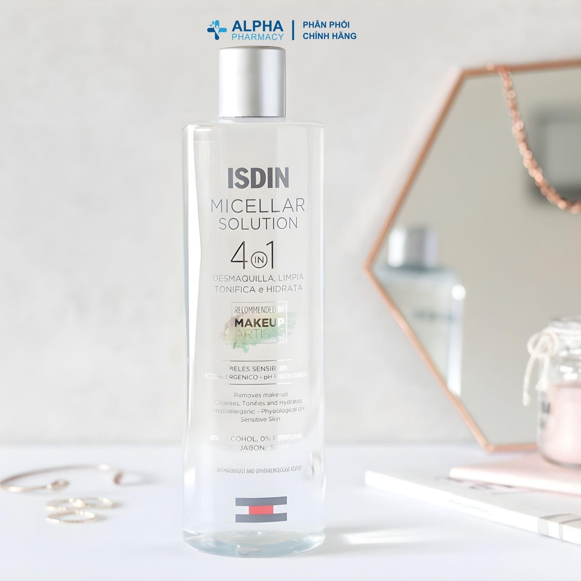 Nước Tẩy Trang Làm Sạch Sâu Isdin Micellar Solution phù Hợp Cho Da Nhạy Cảm – 400ml - Image 4