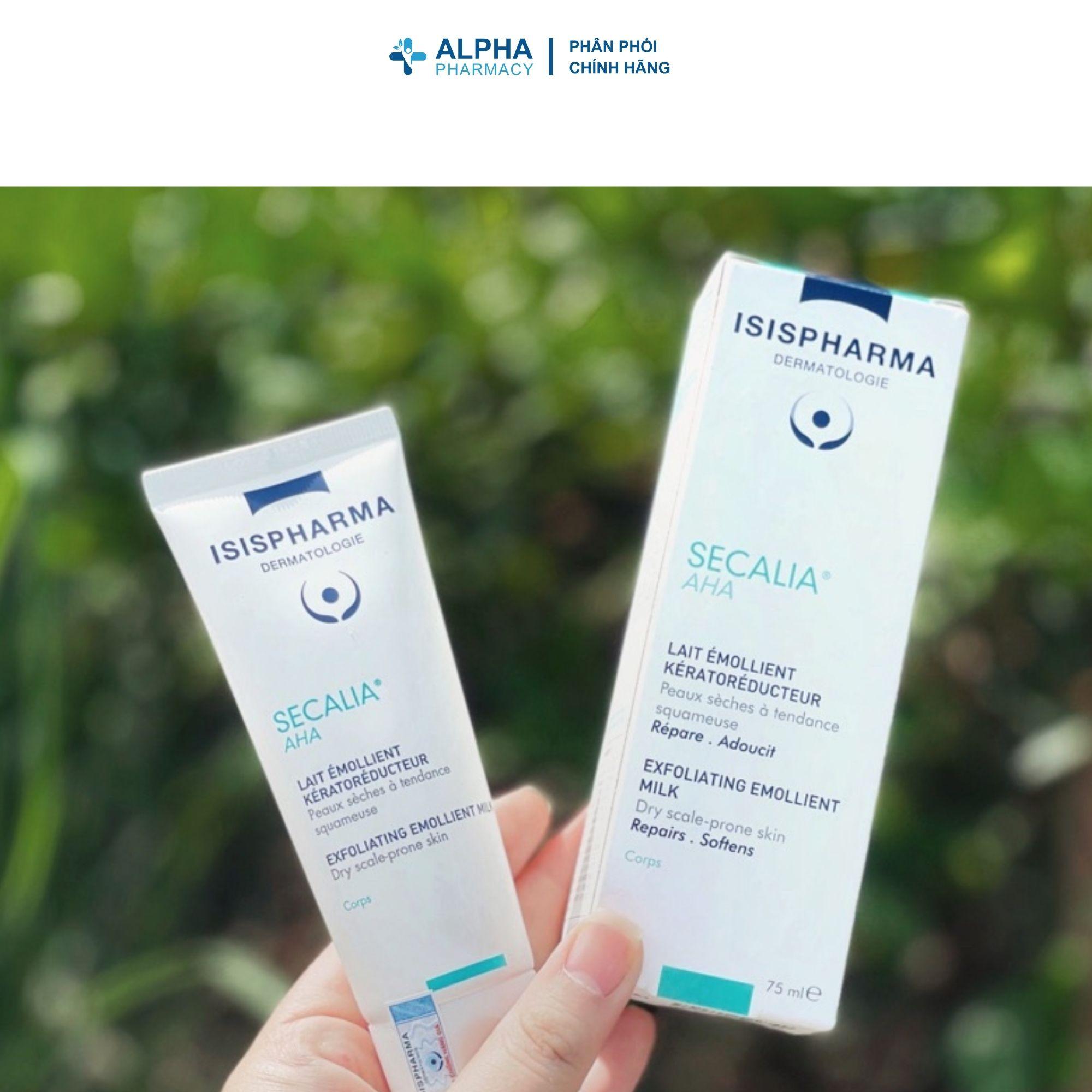 Kem Isis Pharma Secalia AHA Cream Dưỡng Ẩm, Làm Mềm Da, Giảm Khô Da – 75ml/ 200ml - Image 4