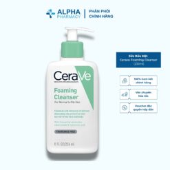 Sữa Rửa Mặt Cerave Foaming Cleanser Cho Da Thường & Da Dầu - 236ml