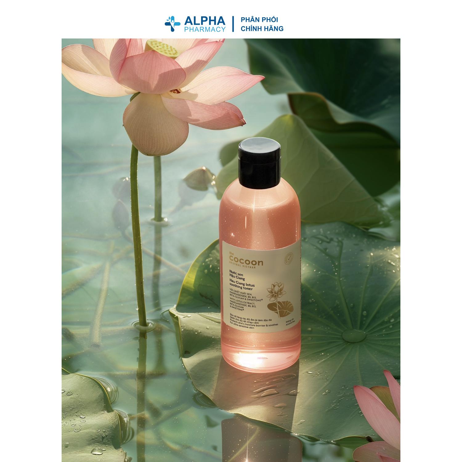 Nước Cân Bằng Cocoon Sen Hậu Giang Làm Dịu Da Nhạy Cảm – 310ml - Image 4
