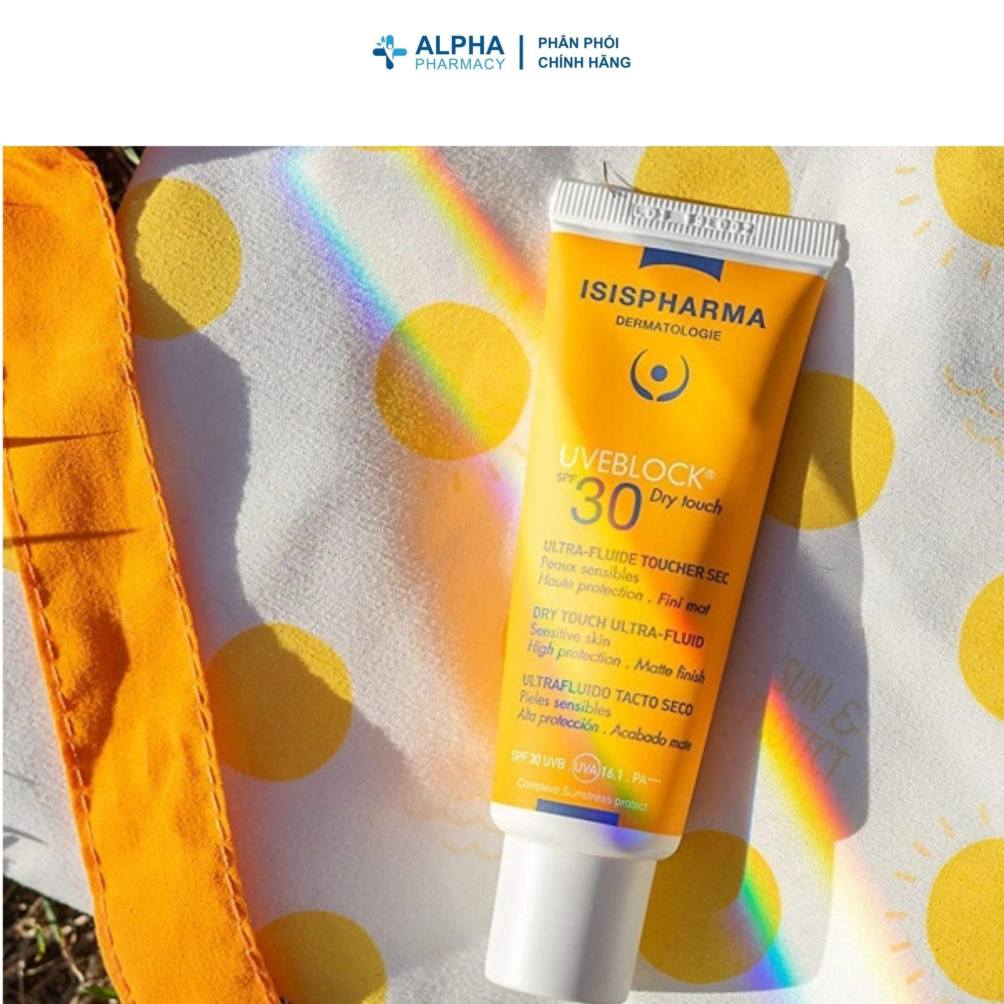 Kem Chống Nắng Isis Pharma Uveblock SPF30+ Dry Touch Cho Da Dầu, Đổ Mồ Hôi Nhiều – 40ml - Image 4