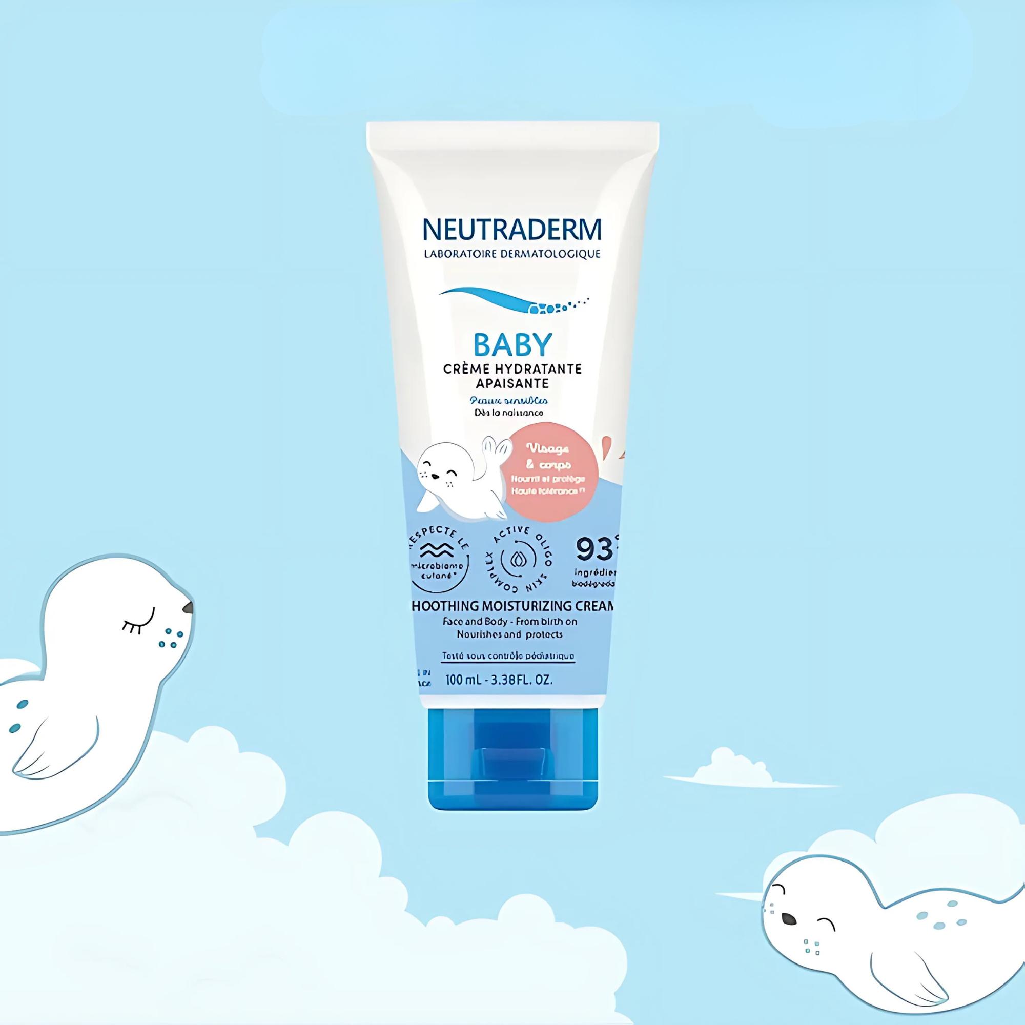 Kem Dưỡng Ẩm Neutraderm Soothing Moisturizing Cream Dịu Nhẹ Cho Mặt & Toàn Thân Trẻ Sơ Sinh Và Trẻ Nhỏ – 100ml - Image 2