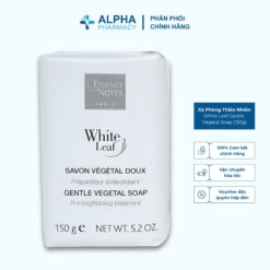 Xà Phòng Thiên Nhiên White Leaf Gentle Vegetal Soap Làm Sạch Dịu Nhẹ Dưỡng Da Mềm Mại - 150g