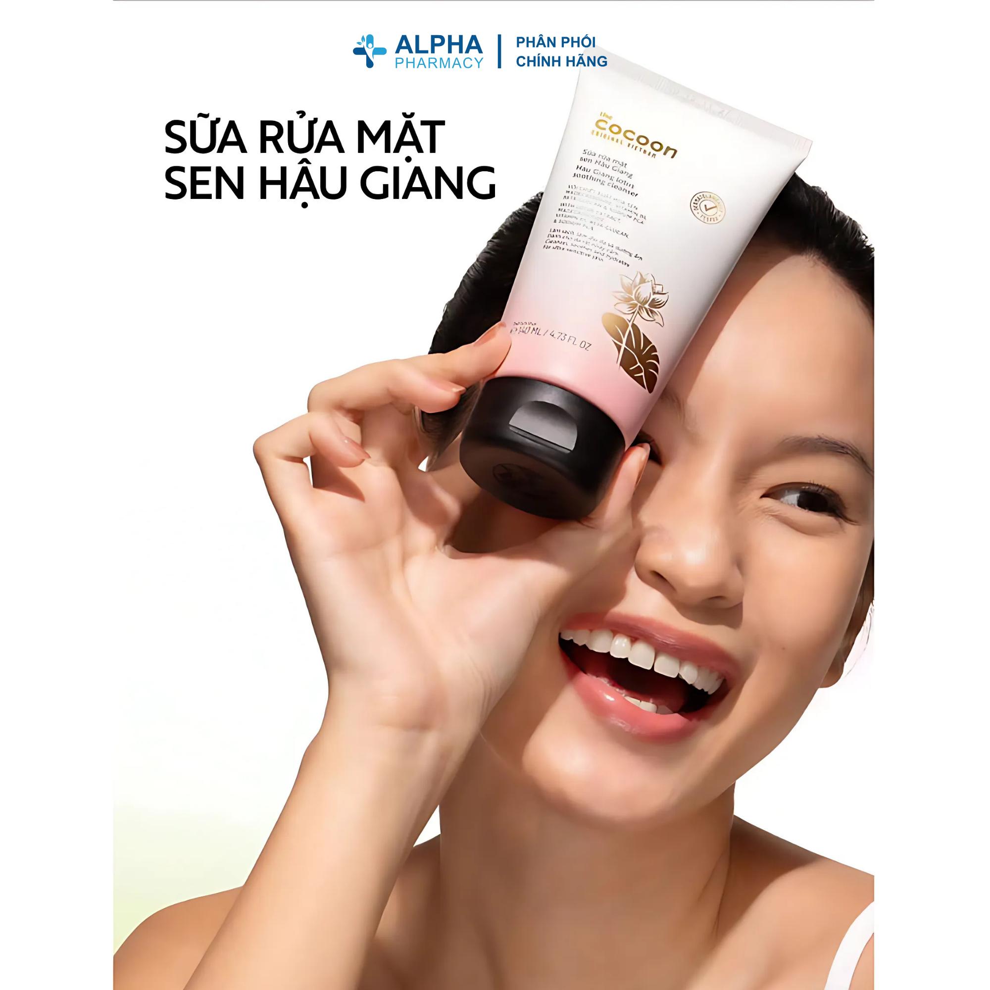 Sữa Rửa Mặt Cocoon Sen Hậu Giang Làm Dịu Da Nhạy Cảm – 140ml - Image 3